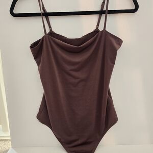 Express Mauve Body Contour Bodysuit Sz M